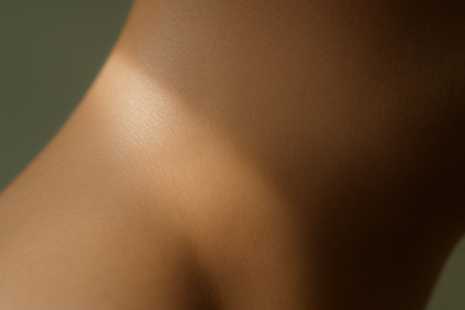 Soft daylight falling across a smooth cheekbone fragment in peach and ivory tones, facial balancing at Facial Sculpting London