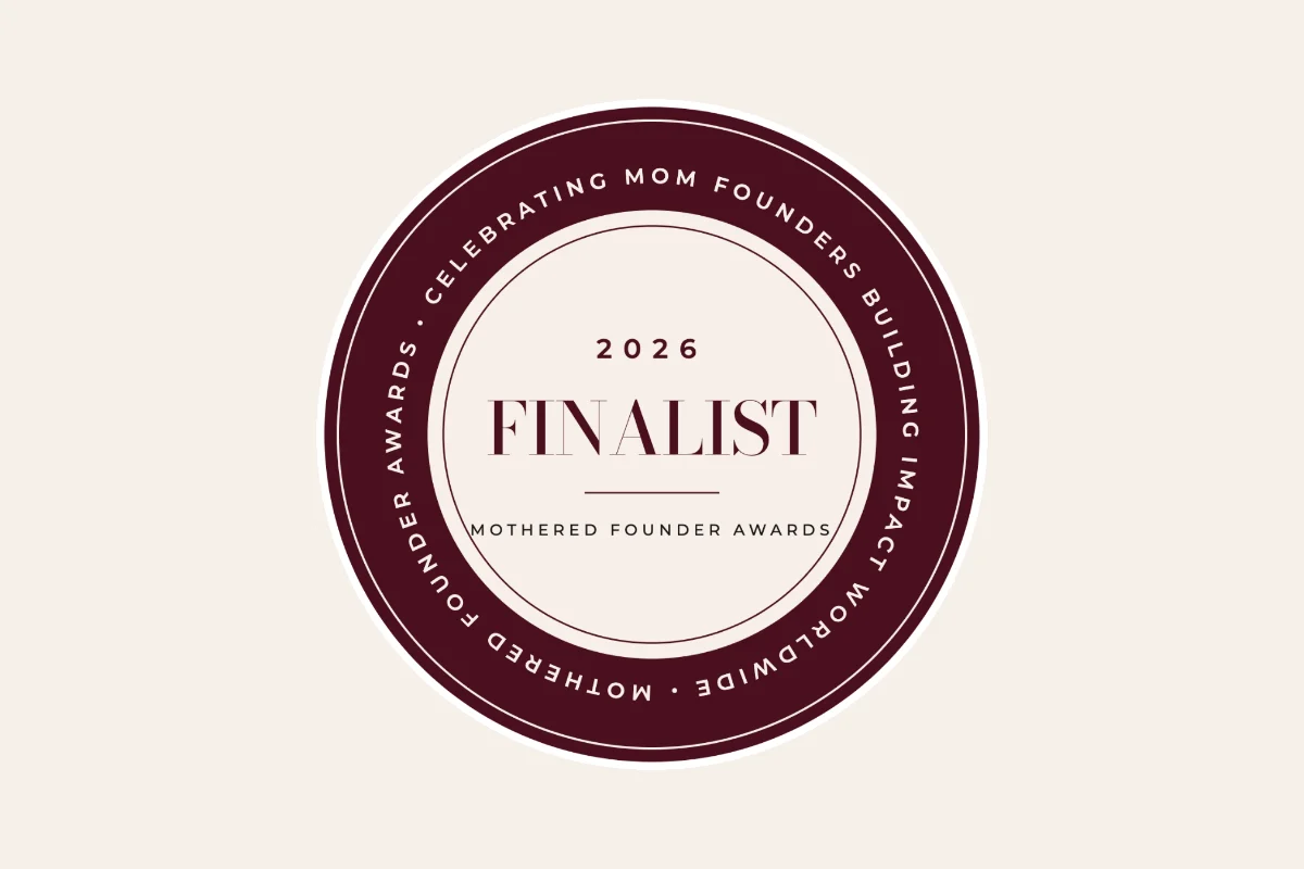 The 2026 Mothered Founder Awards Finalist seal awarded to Dr Nina Bal